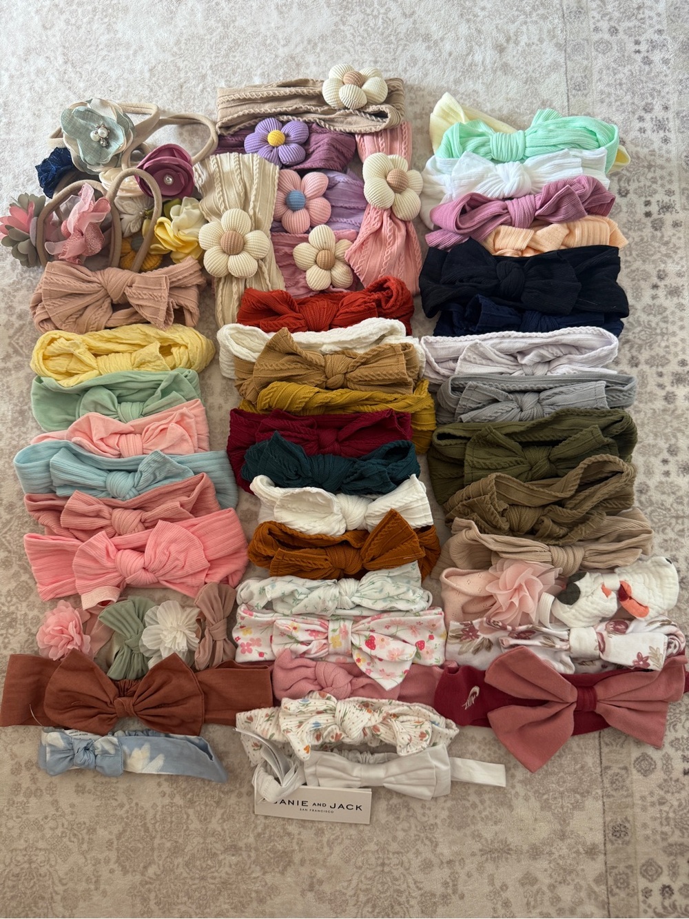 BULK Baby Girl Bows Assorted Girls' Headbands - Pink, Green, Blue & More